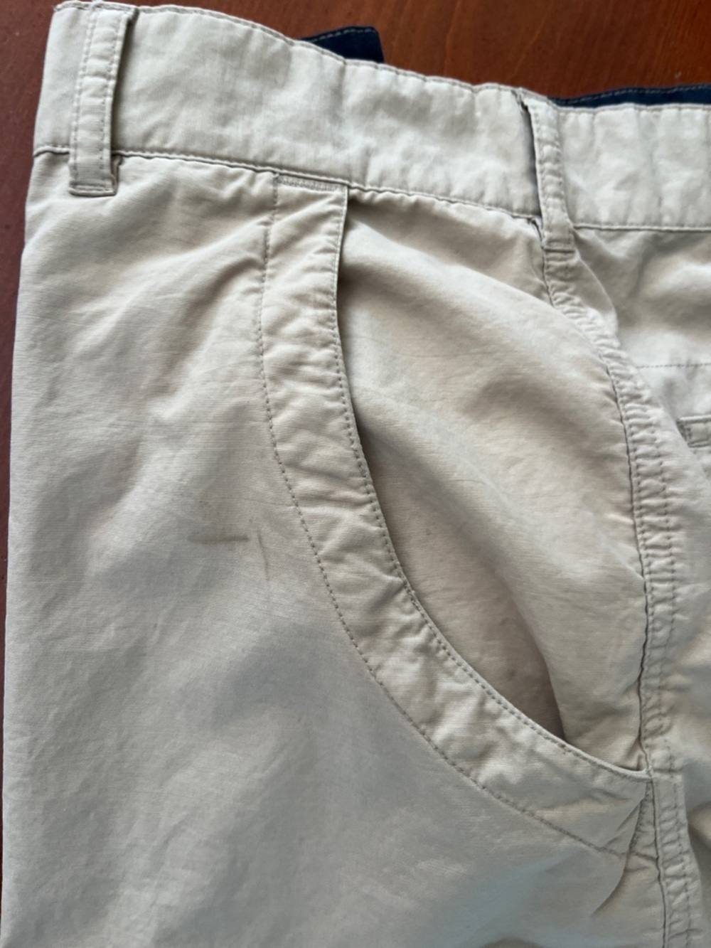 Vintage Chaps Ralph Lauren Convertible Cargo Pants 38 Khaki Zip Off Shorts - Picture 9 of 10